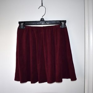Brandy Melville Suede Maroon miniskirt
